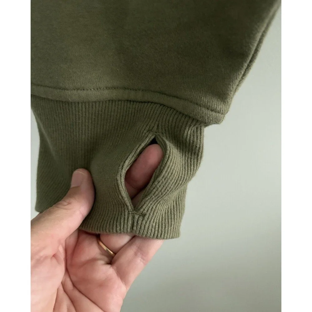 Avia 1/4 Zip Mock Neck Sweatshirt Workout Athleisure Womens XXXL (22) Green - Picture 2 of 6